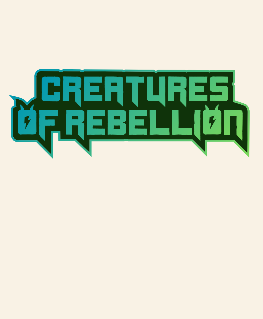 Classic logo t-shirt for Creatures of Rebellion.