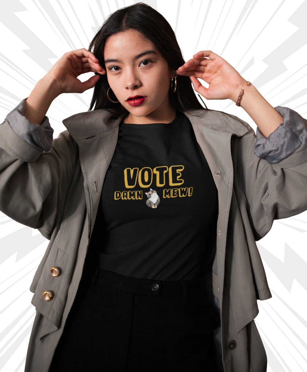 Vote, Damn Mew! | Miss Fit Tee - Image 5