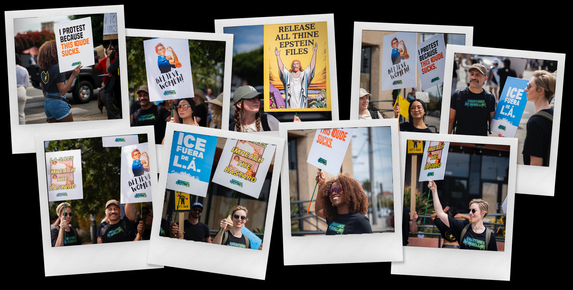 No Kings Protest Signs - Angelenos of Rebellion