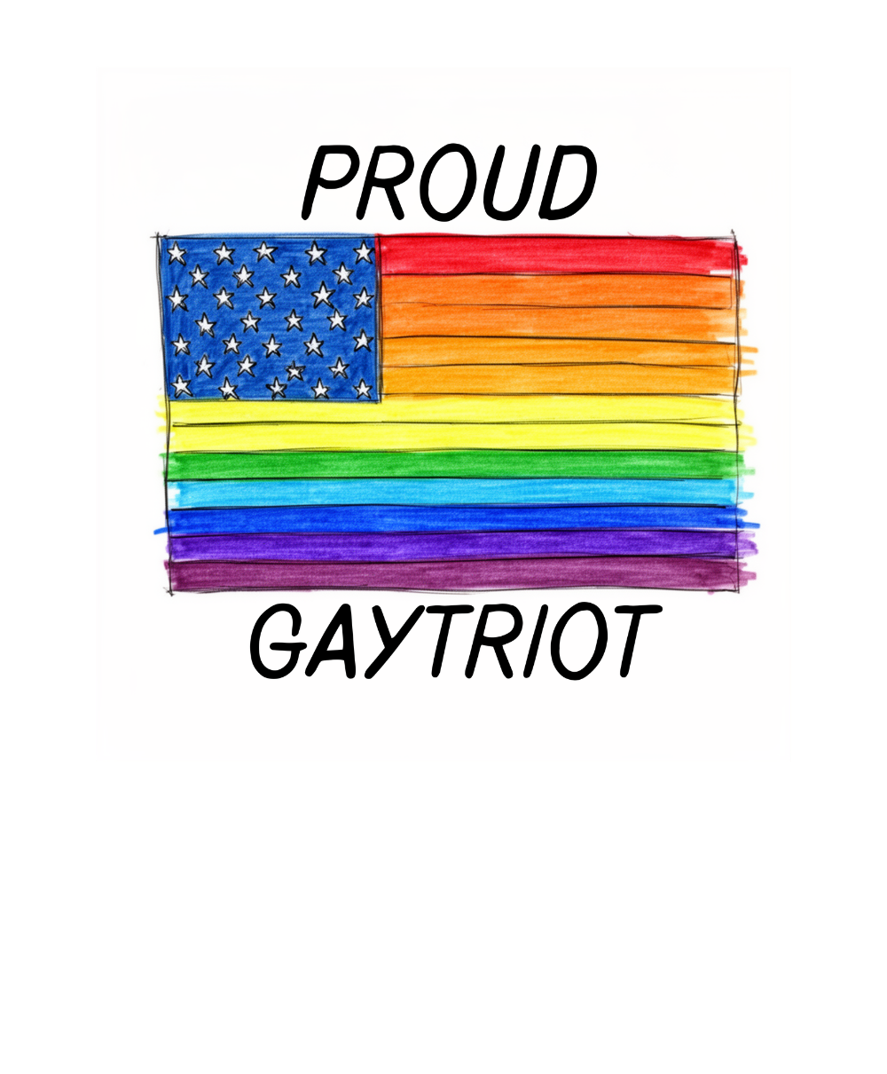 Proud patriot, gaytriot, patriotism, liberal, progressive tee